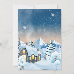 Winter wonderland holiday card