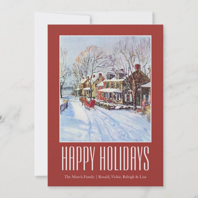 Winter Wonderland Holiday Card (Front)
