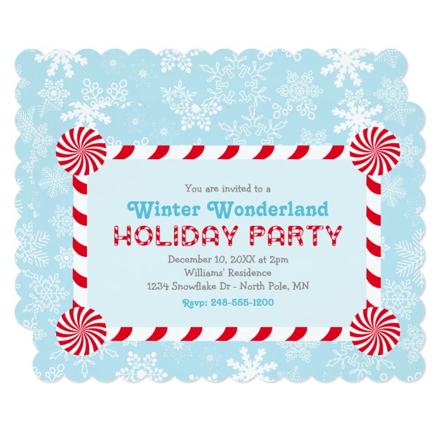 Winter Wonderland Holiday Party Invitation