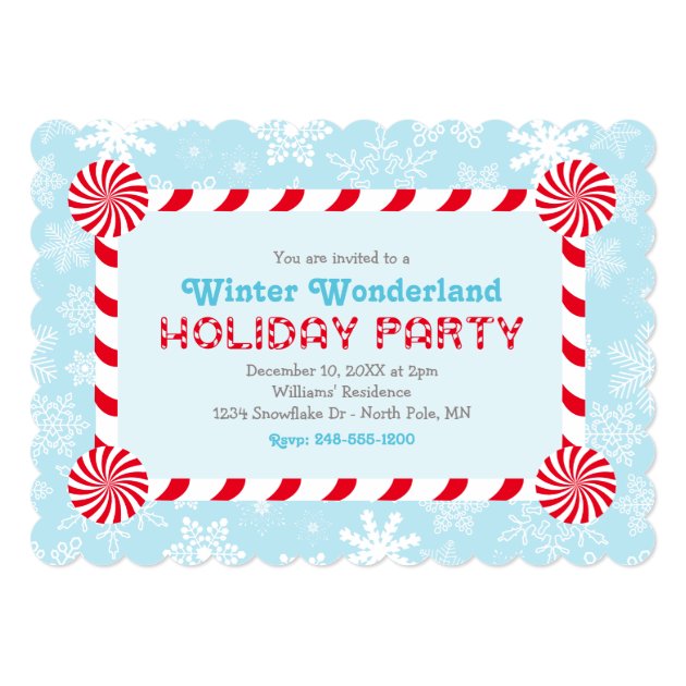 Winter Wonderland Holiday Party Invitation