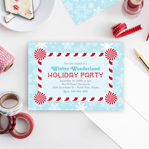 Winter Wonderland Holiday Party Invitation