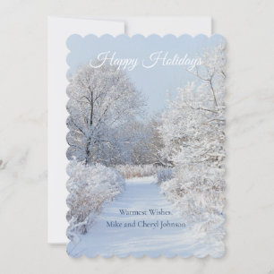 Winter Wonderland Holiday Wishes  Card