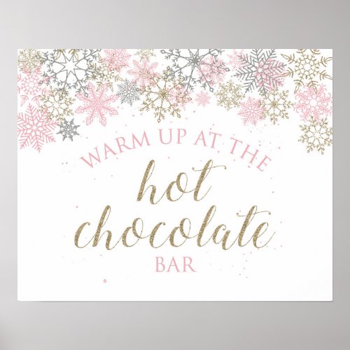 Winter Wonderland Hot Chocolate Bar Sign