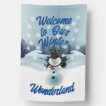  Winter Wonderland House Flag
