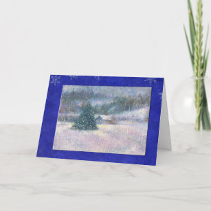 Snowscape Cards Greeting Photo Zazzle Winter Wonderland Ilrated Christmas Holiday Card