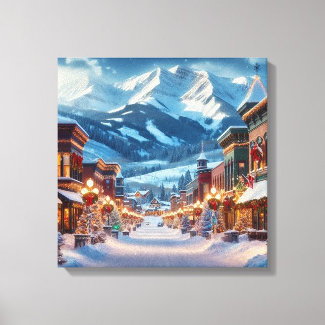 Winter Wonderland in Crested Butte, Colorado Canvas Print (Front)