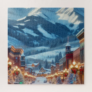 Winter Wonderland in Crested Butte, Colorado Jigsaw Puzzle