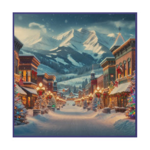 Winter Wonderland in Crested Butte, Colorado Wood Wall Art
