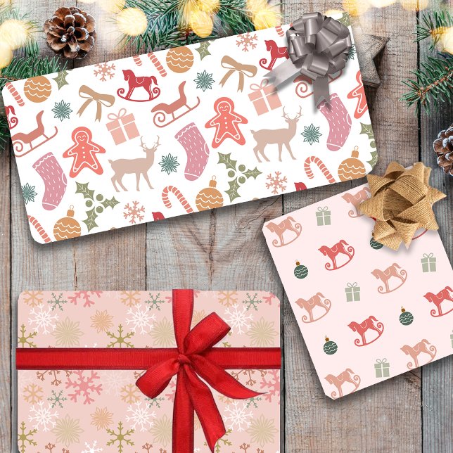 Winter Wonderland in Pink Wrapping Paper Sheets (Creator Uploaded)
