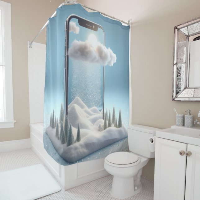 Winter Wonderland in Your Pocket Shower Curtain (In Situ)