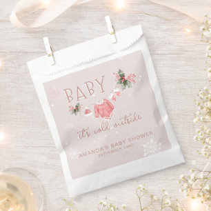Winter Wonderland It's Cold Outside Baby Shower Favor Bag