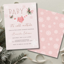 Winter Wonderland Its Cold Outside Baby Shower Invitation