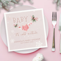 Winter Wonderland It's Cold Outside Baby Shower Napkins