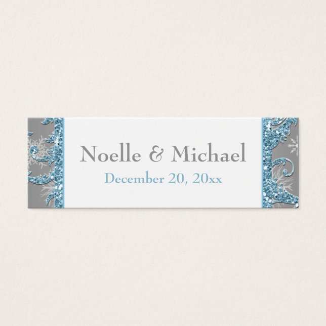 Winter Wonderland, Joined Hearts Favor Tag 2 (Front)