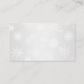 Winter Wonderland, Joined Hearts Place Cards - Red (Back)