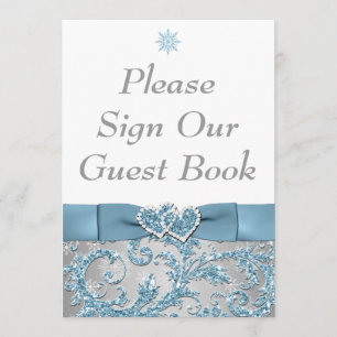 Winter Wonderland Joined Hearts Table Card