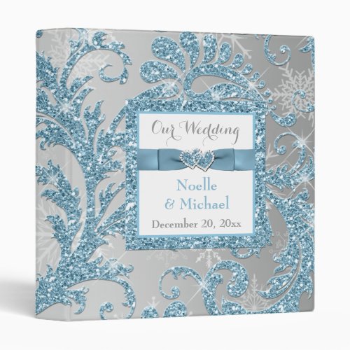 Winter Wonderland Joined Hearts Wedding BINDER