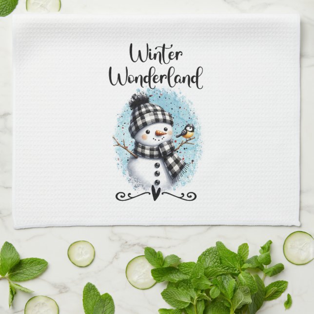 Winter Wonderland Kitchen Towel (Folded)