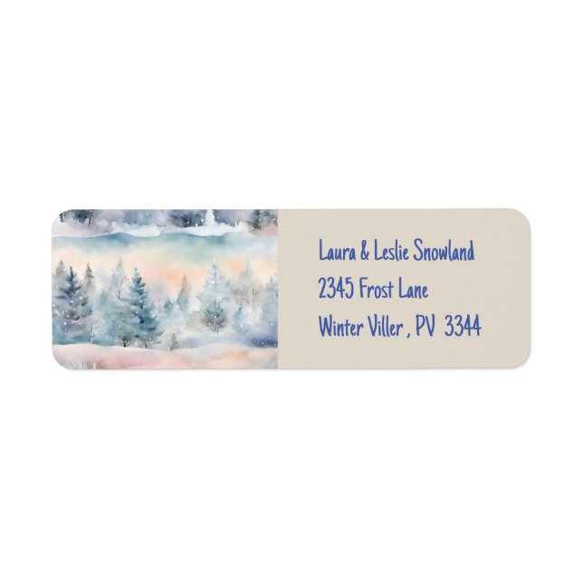 Winter Wonderland Label (Front)