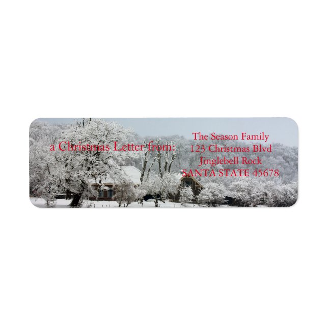 Winter Wonderland Label (Front)