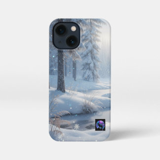 Winter Wonderland Lake iPhone 13 Mini Case
