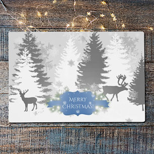 Winter Wonderland Laminated Placemat - Blue