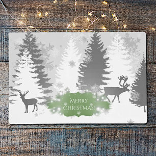 Winter Wonderland Laminated Placemat - Green