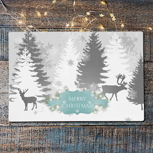 Winter Wonderland Laminated Placemat - Teal