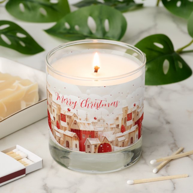 Winter Wonderland Landscape Scented Jar Candle (Lit)