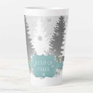 Winter Wonderland Latte Mug - Teal