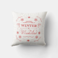 Winter Wonderland Throw Pillow - Artic Sky Holiday