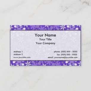 Winter Wonderland Lg Any Color Business Card