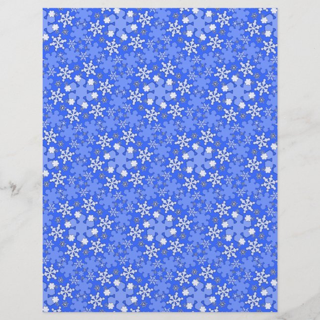 Winter Wonderland Lg Any Color Scrapbook Paper (Front)