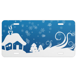Winter Wonderland License Plate
