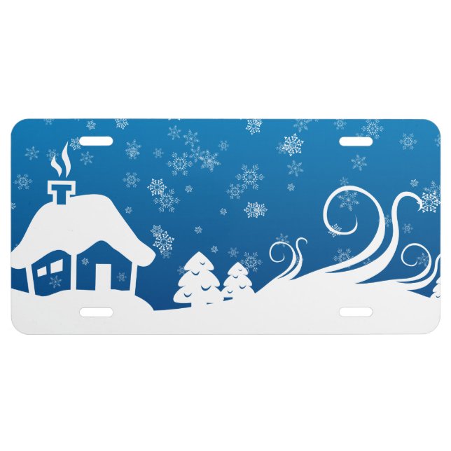 Winter Wonderland License Plate (Front)