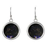 Winter Wonderland Lights Blue and White Holiday Earrings