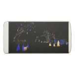 Winter Wonderland Lights Blue and White Holiday Eraser