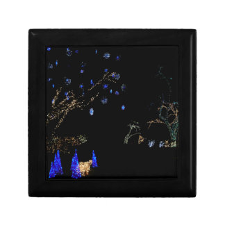 Winter Wonderland Lights Blue and White Holiday Gift Box