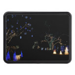 Winter Wonderland Lights Blue and White Holiday Hitch Cover