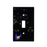 Winter Wonderland Lights Blue and White Holiday Light Switch Cover