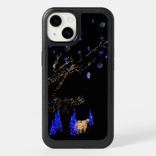 Winter Wonderland Lights Blue and White Holiday OtterBox iPhone 14 Case
