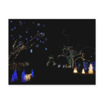 Winter Wonderland Lights Blue and White Holiday Postcard