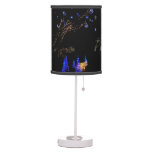 Winter Wonderland Lights Blue and White Holiday Table Lamp