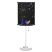 Winter Wonderland Lights Blue and White Holiday Table Lamp (Left)