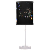 Winter Wonderland Lights Blue and White Holiday Table Lamp (Front)