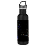 Winter Wonderland Lights Blue and White Holiday Water Bottle