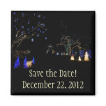 Winter Wonderland Lights Save the Date Magnet