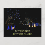 Winter Wonderland Lights Save the Date Postcard