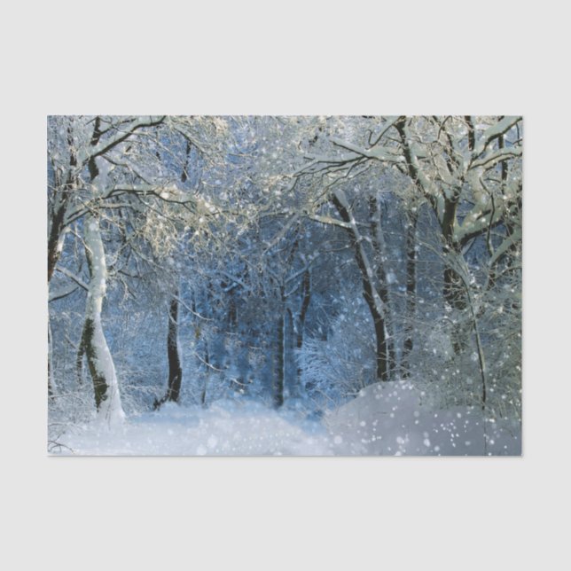 Winter Wonderland Magical Glitter Tissue Paper (Front)