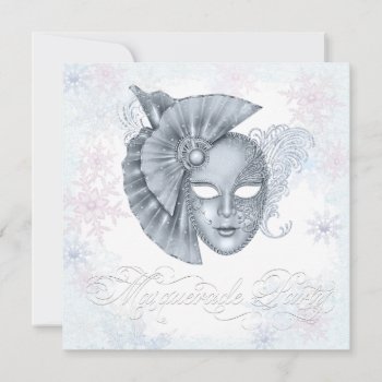 Winter Wonderland Masquerade Party Invitations by Pure_Elegance at Zazzle